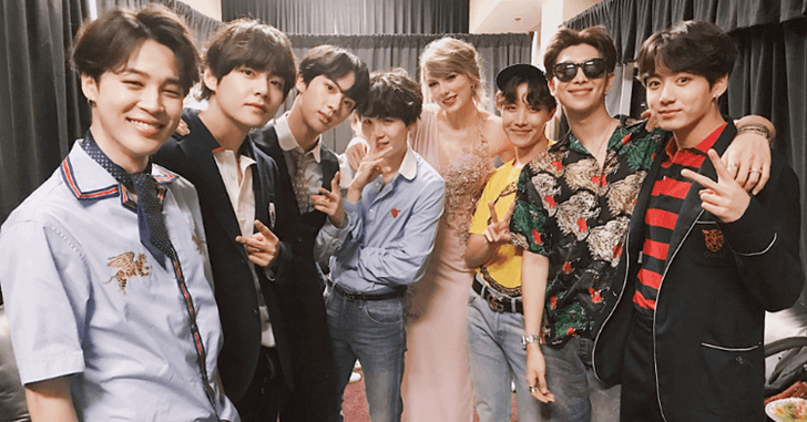 BTS สุดฮอต! ซูเปอร์สตาร์วงการเพลงขอถ่ายภาพด้วยใน Billboard Music Awards 2018