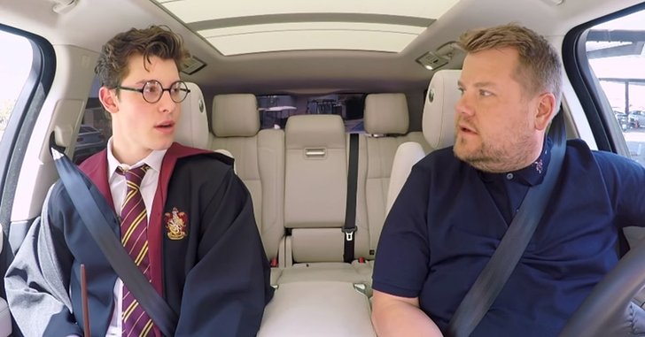 Shawn Mendes แต่งตัวเป็น Harry Potter-ตะโกนด่ารถคันอื่นใน Carpool Karaoke