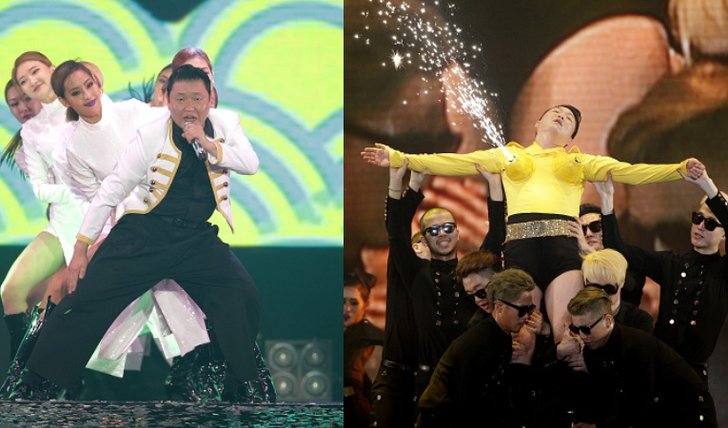 นายแน่มาก!! PSY เจ้าของเพลง กังนัมสไตล์ โชว์เต้นเพลงเกิร์ลกรุ๊ปในคอนเสิร์ต