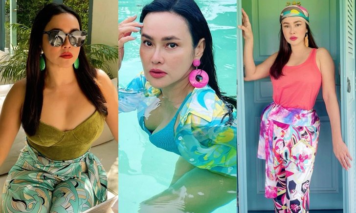 ใหม่ เจริญปุระ ลงรูปธีมวันศุกร์สีฟ้า ฮอตจนแฟนๆ บอกสระน้ำเดือดแน่ (อัลบั้มภาพ)