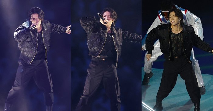 BTS’ Jungkook performs “Dreamers” at the Qatar 2022 FIFA World Cup opening ceremony (photo).