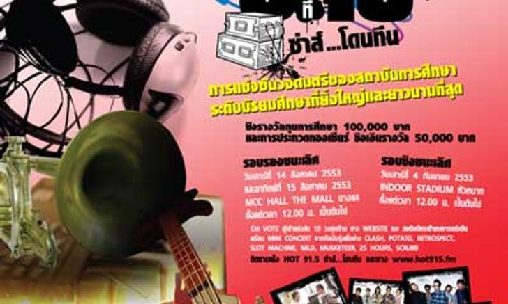 ประกาศรายชื่อผู้โชคดีที่ได้รับบัตรชมคอนเสิร์ต HOT MUSIC AWARDS #15