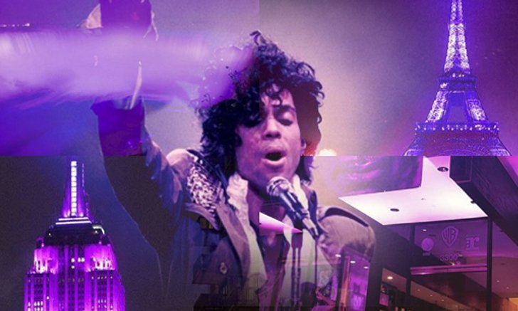#RIPPrince กับปรากฎการณ์ “Purple Rain” ตามสถานที่สำคัญของโลก