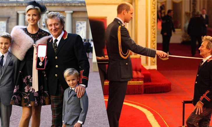 Rod Stewart รับพระราชทานยศท่านเซอร์ ในวัย 71 ปี