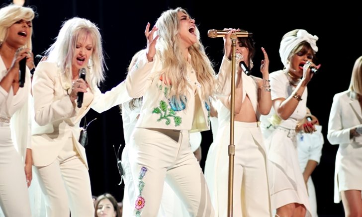 Kesha และเหล่าศิลปินสนับสนุน #MeToo ในงาน Grammy Awards