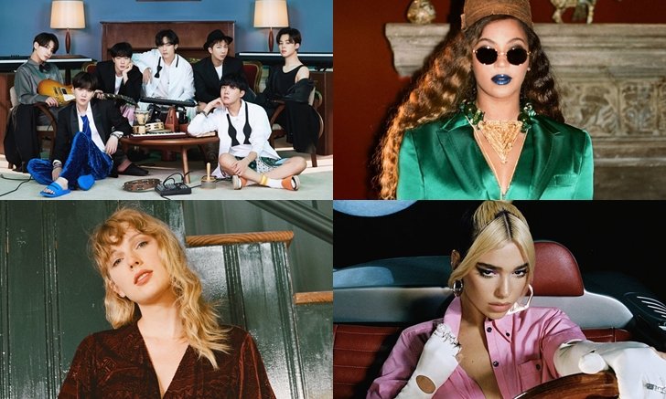 BTS, Beyoncé, Taylor Swift, Dua Lipa นำทีมศิลปินเข้าชิงรางวัล Grammys 2021