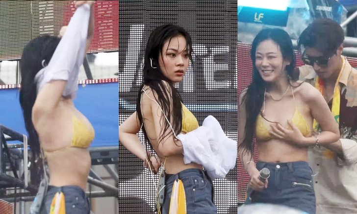 BIBI บิกินี่เกือบหลุดระหว่างโชว์ WATERBOMB 2022 ทีมงานช่วยไว้ทัน