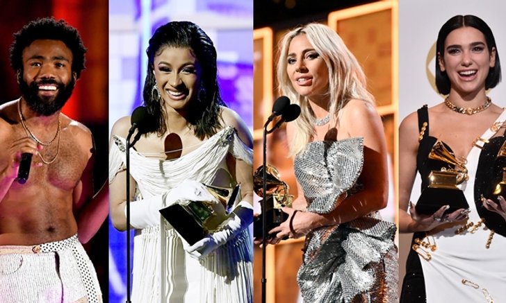Childish Gambino, Cardi B, Lady Gaga, Dua Lipa นำทีมศิลปินรับรางวัล Grammy Awards 2019 ครั้งที่ 61