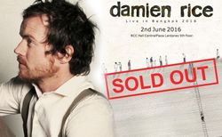 หมดเกลี้ยง! Damien Rice Live in Bangkok 2016 บัตร SOLD OUT ภายในไม่กี่นาที