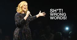 Adele ฮาแตก สบถรัวๆ ร้องเพลงผิดท่อนกลางเวที