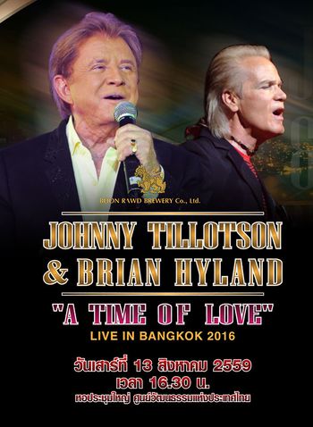 JOHNNY TILLOTSON & BRIAN HYLAND 'A TIME OF LOVE' LIVE IN BANGKOK 2016