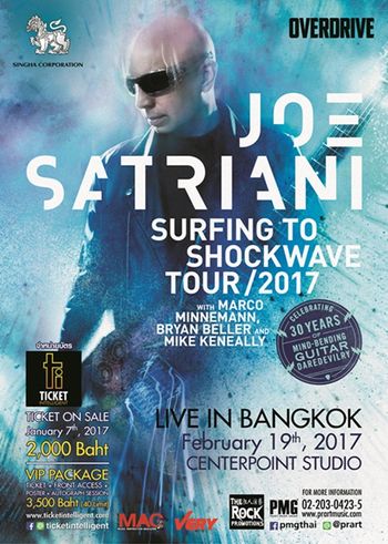 JOE SATRIANI SURFING TO SHOCKWAVE TOUR LIVE IN BANGKOK 2017