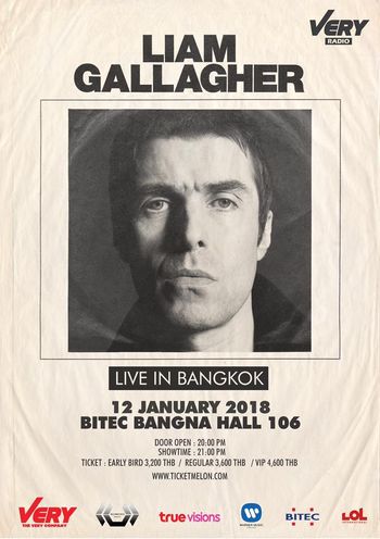 Liam Gallagher Live in Bangkok