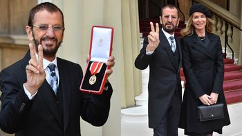 Ringo Starr มือกลอง The Beatles เข้ารับพระราชทานยศอัศวินจากเจ้าชายวิลเลี่ยม