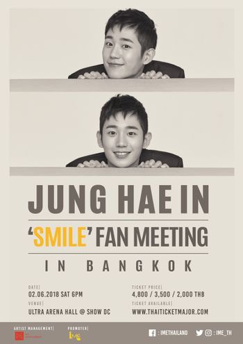 JUNG HAE IN ‘SMILE’ FAN MEETING IN BANGKOK