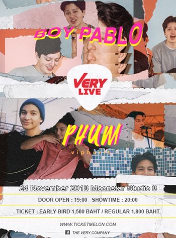 VERY Live : Boy Pablo&Phum Viphurit