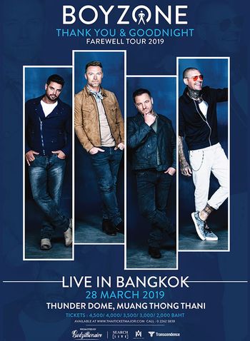 BOYZONE THANK YOU & GOODNIGHT FAREWELL TOUR 2019