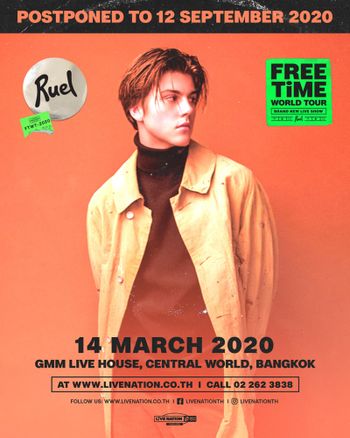 RUEL Free Time World Tour Live in Bangkok 2020