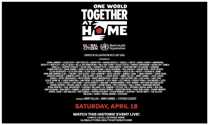 JOOX จัดถ่ายทอดสด "One World: Together At Home" คอนเสิร์ตใหญ่จากศิลปินระดับโลก
