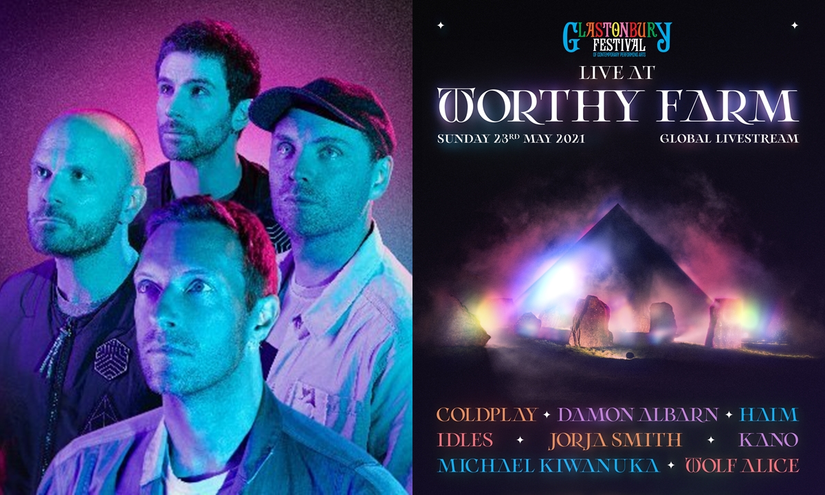 Coldplay นำทีมศิลปินเปิดเวที Glastonbury Festival 2021 จัดออนไลน์ 23 พ.ค. นี้