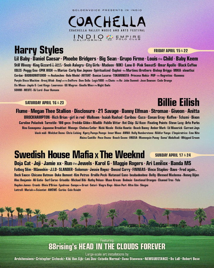 Coachella 2022 Line-Up