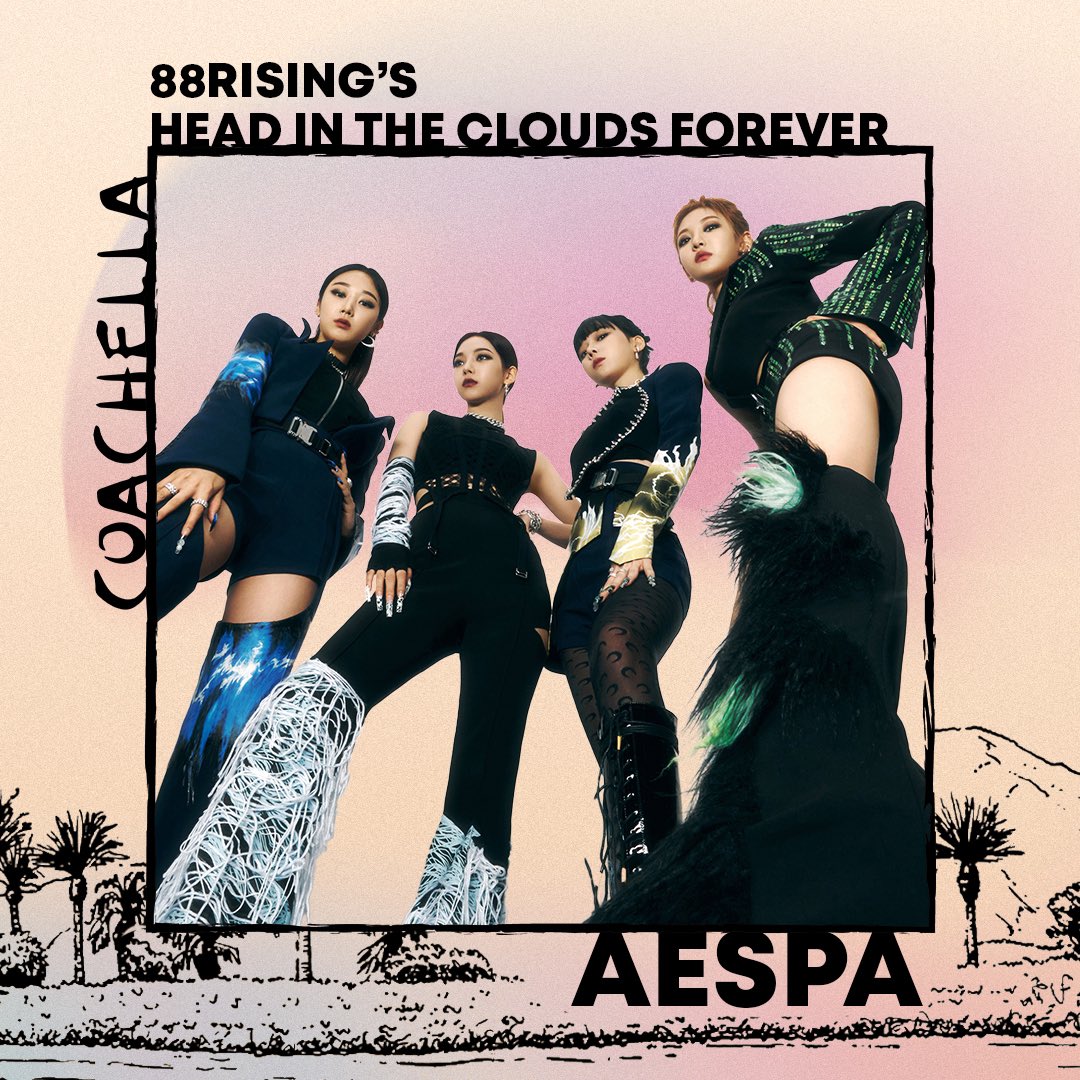 aespa HEAD IN THE CLOUDS FOREVER. Coachella Main Stage.