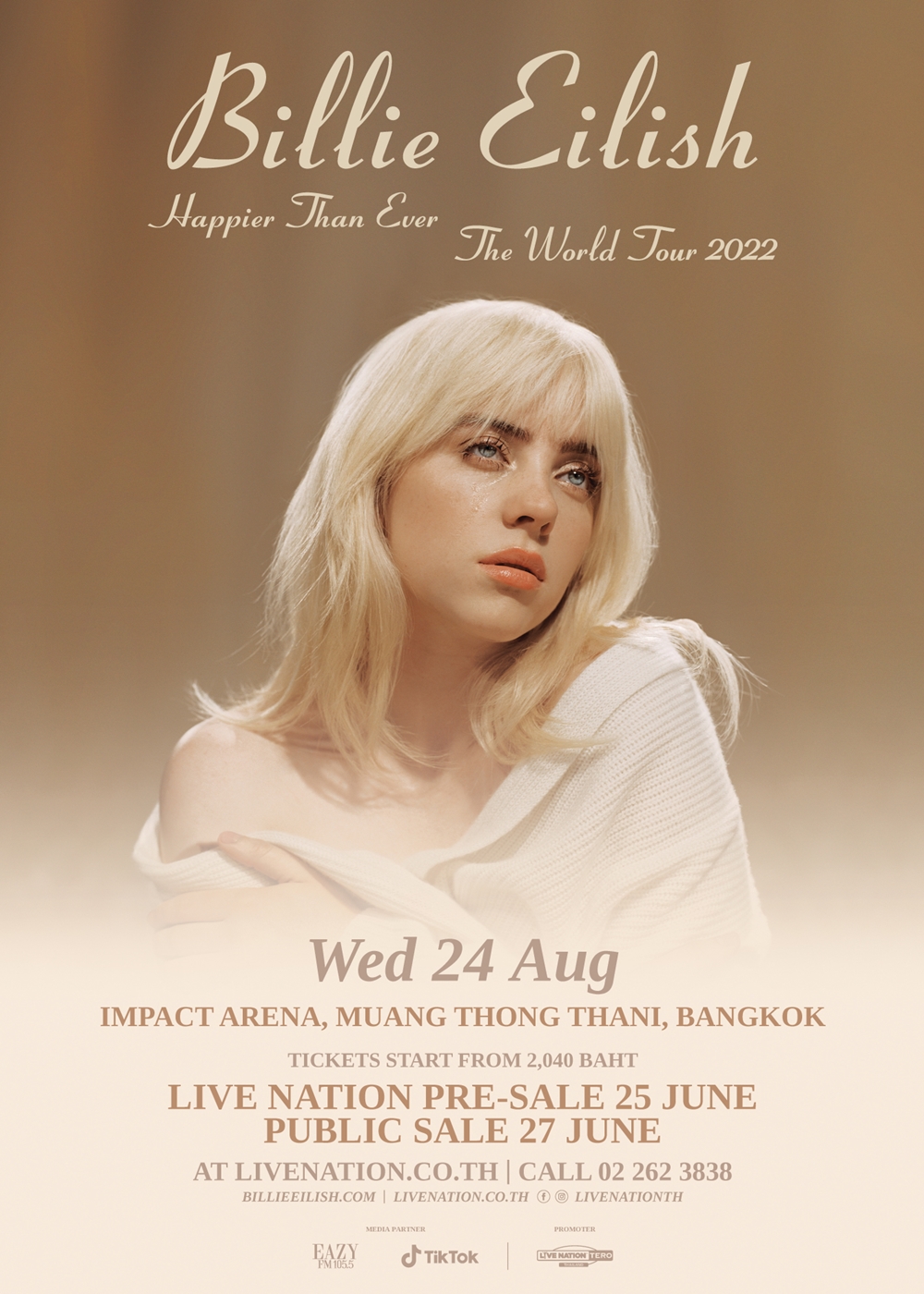 Billie Eilish Happier Than Ever, The World Tour in Bangkok