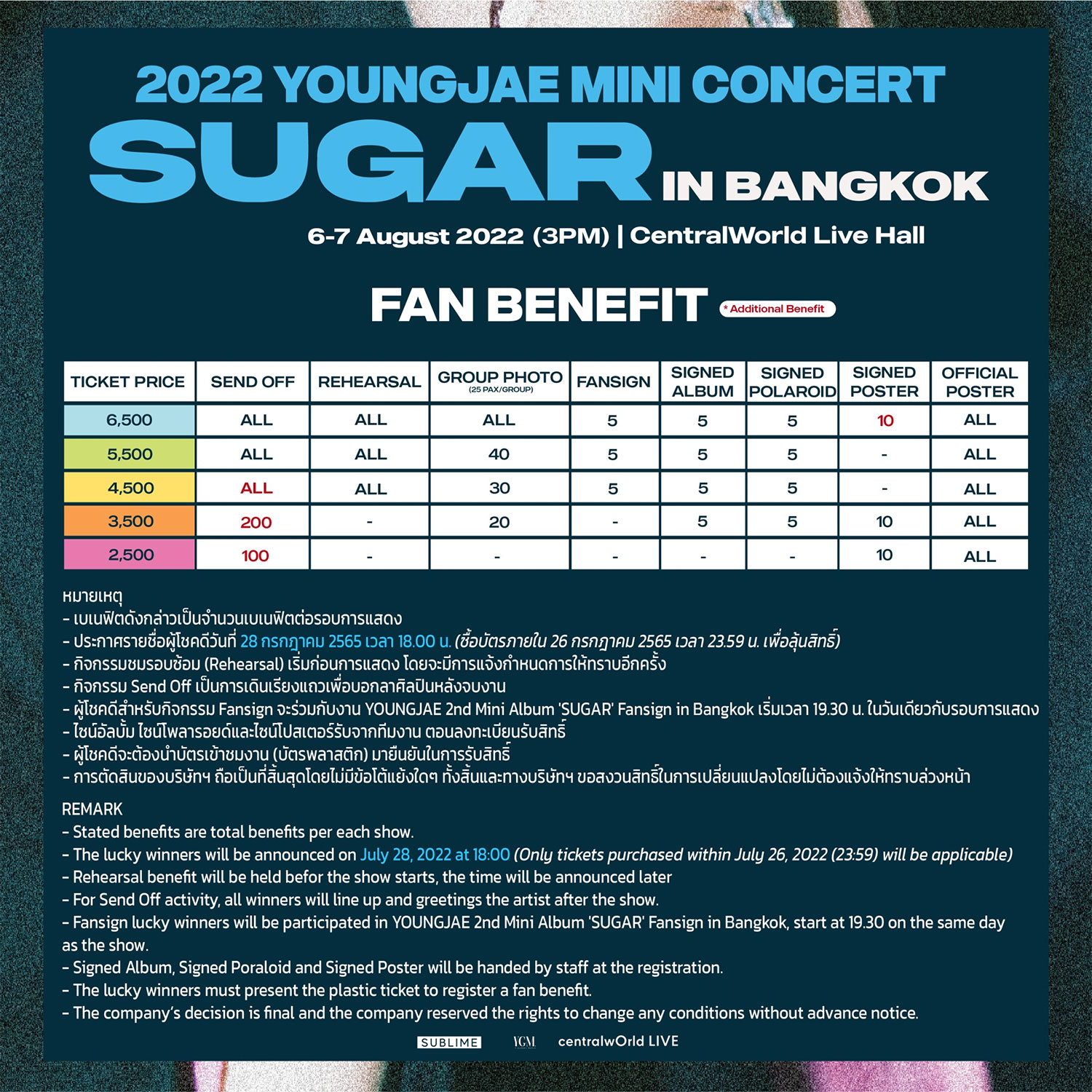 2022 YOUNGJAE Mini Concert ‘Sugar’ in Bangkok
