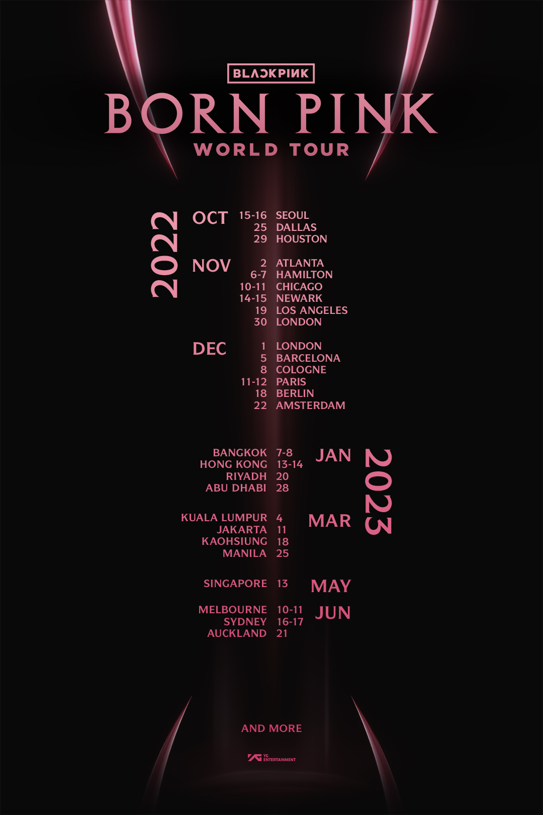 BLACKPINK BORN PINK World Tour 2022-2023