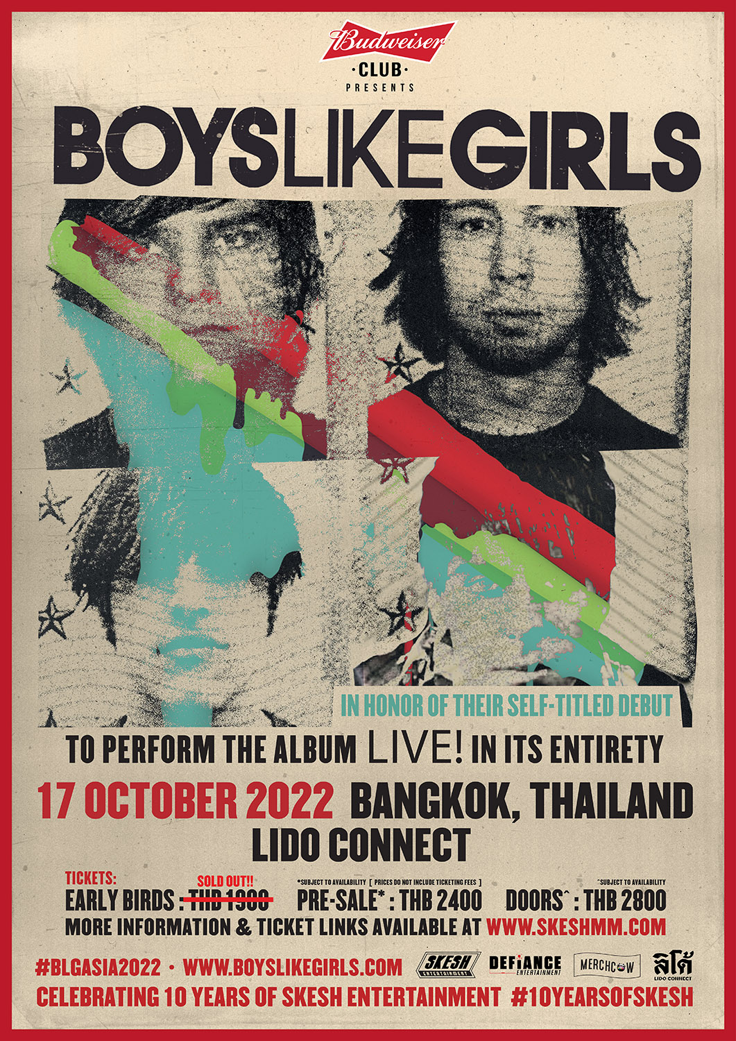 Budweiser Club Presents Boys Like Girls Live In Bangkok