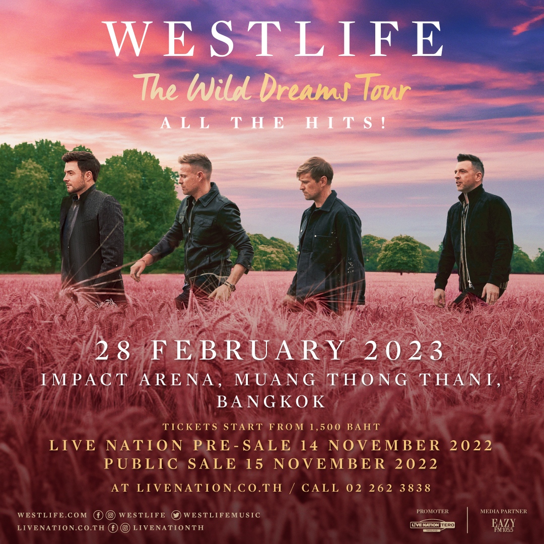 Westlife The Wild Dreams Tour in Bangkok 2023