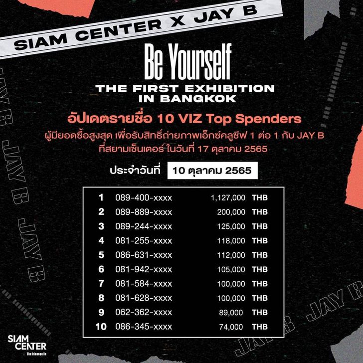 Siam Center x JAY B 'Be Yourself' The First Exhibition in Bangkok