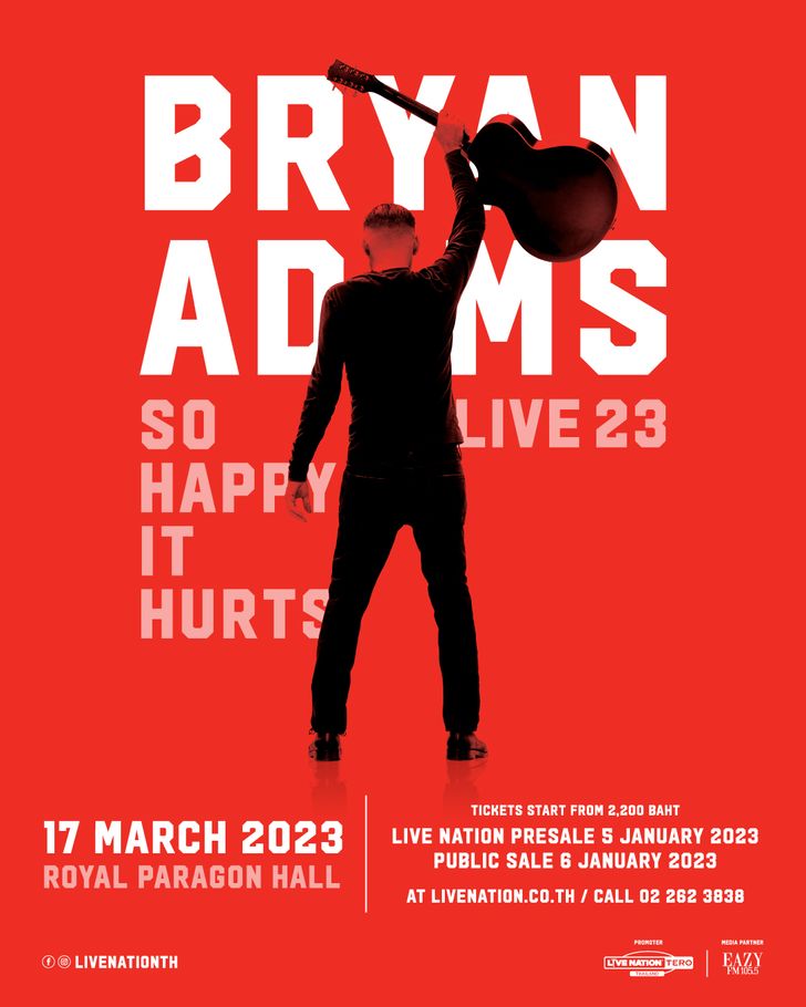 Bryan Adams So Happy It Hurts Tour Bangkok