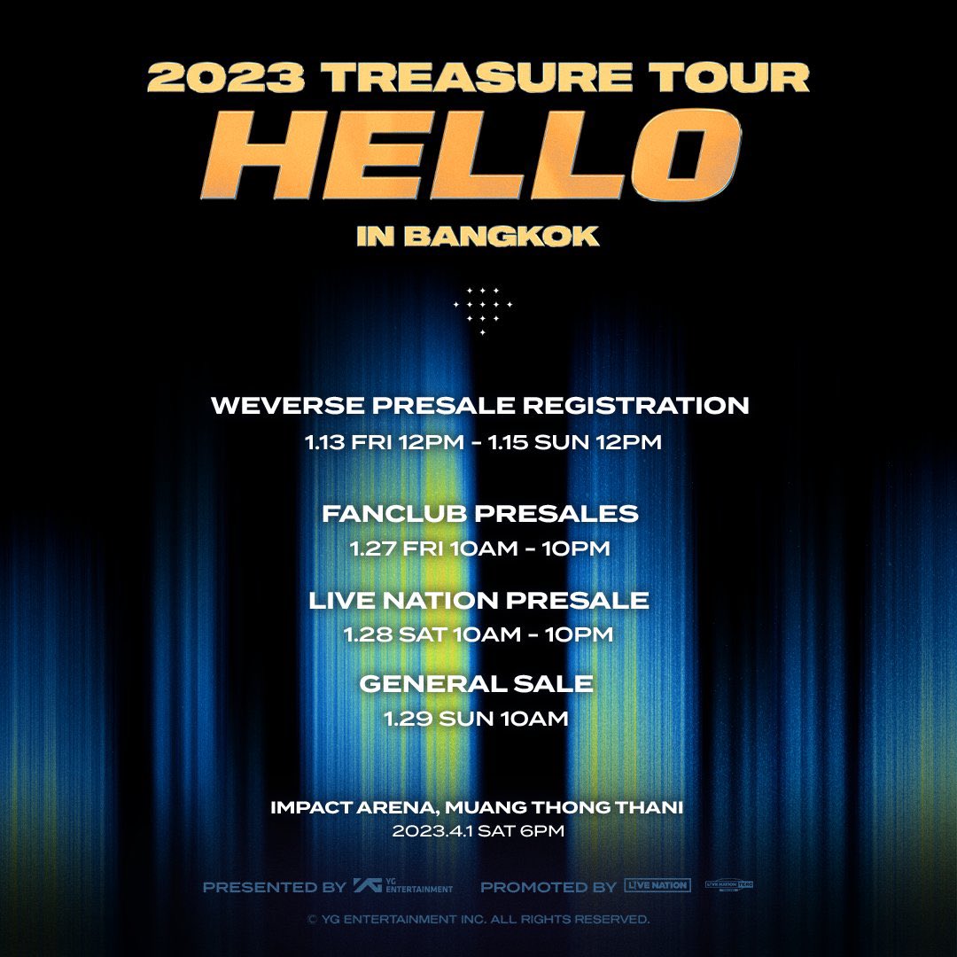 2023 TREASURE TOUR [HELLO] IN BANGKOK