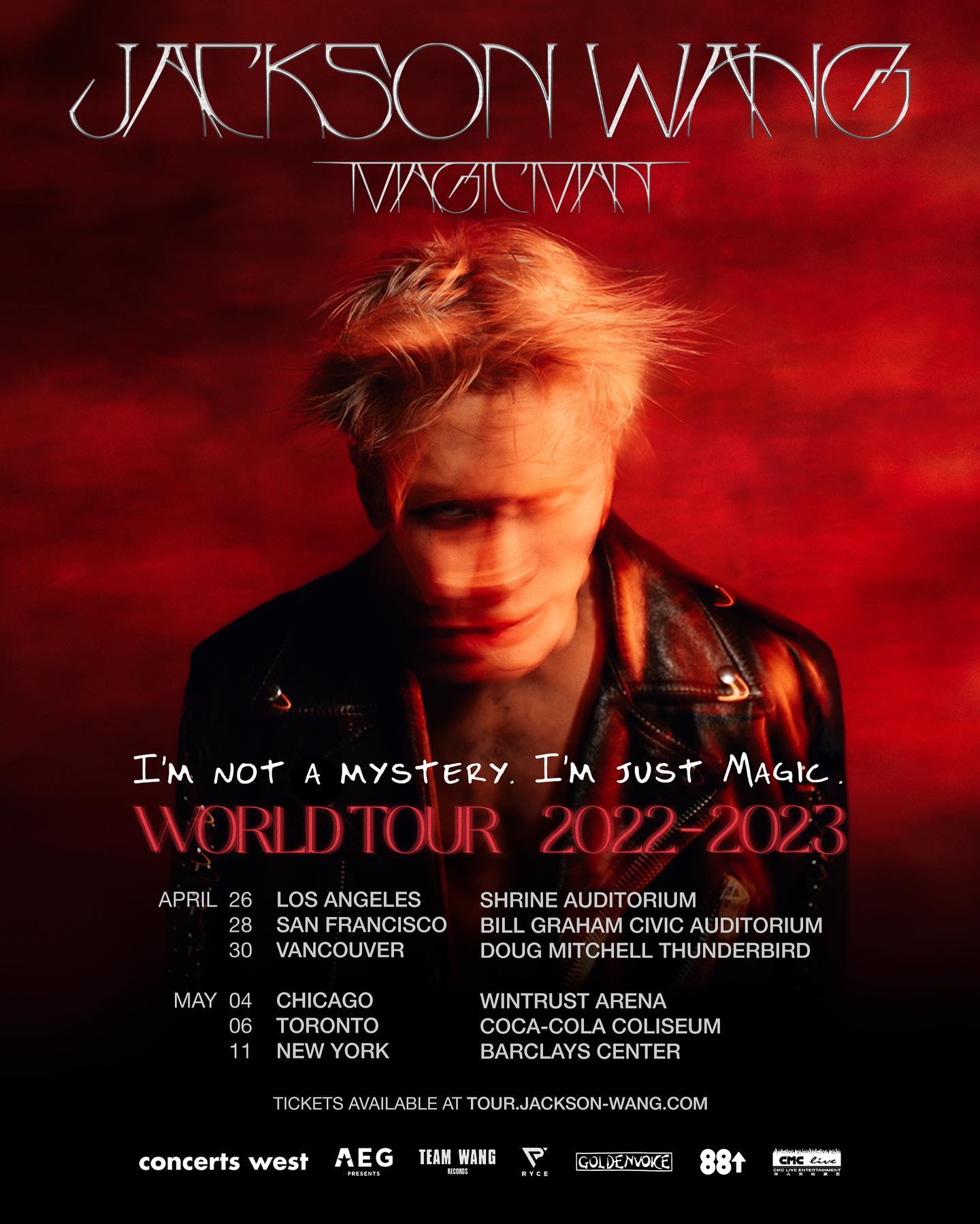Jackson Wang Magic Man Tour in North America