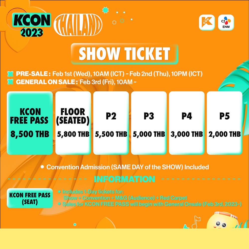 KCON 2023 THAILAND Show Ticket