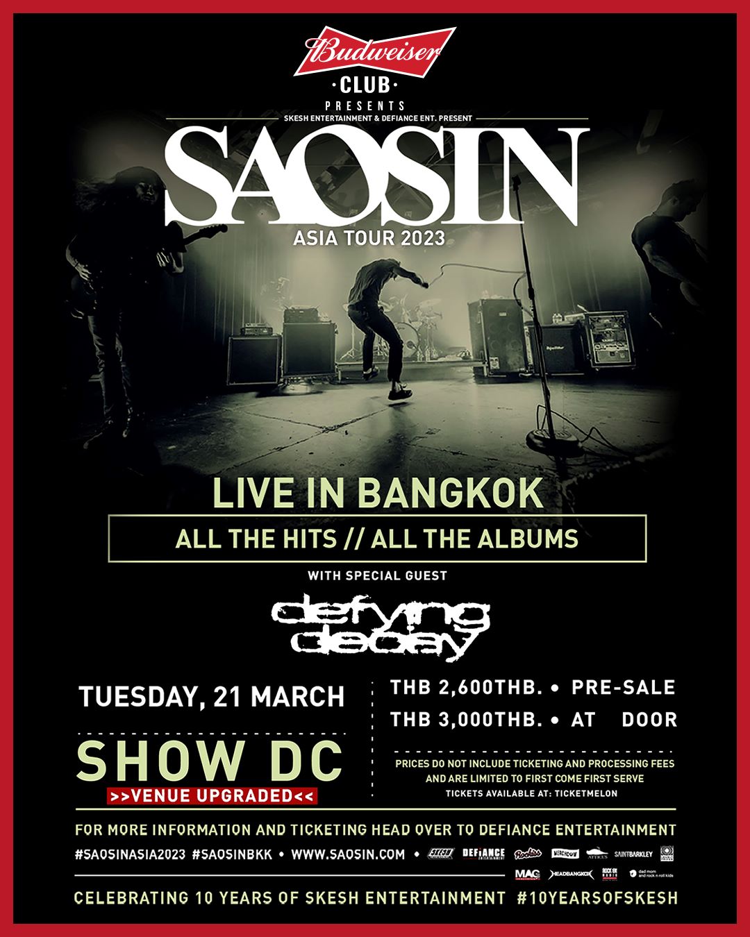 SAOSIN: ALL THE HIT / ALL THE ALBUMS TOUR LIVE IN BANGKOK 