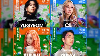 ยูคยอม, CL, ซอนมี, GRAY เตรียมบุกในไทย WATERBOMB Bangkok 2023 วันที่ 13-14 เม.ย. นี้