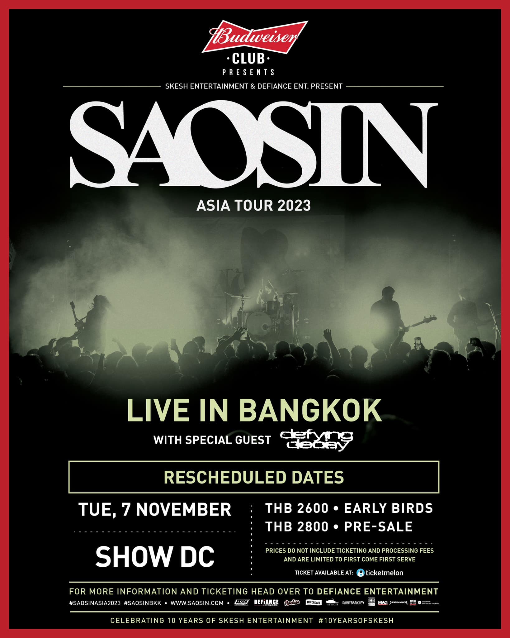 Saosin Live In Bangkok 2023