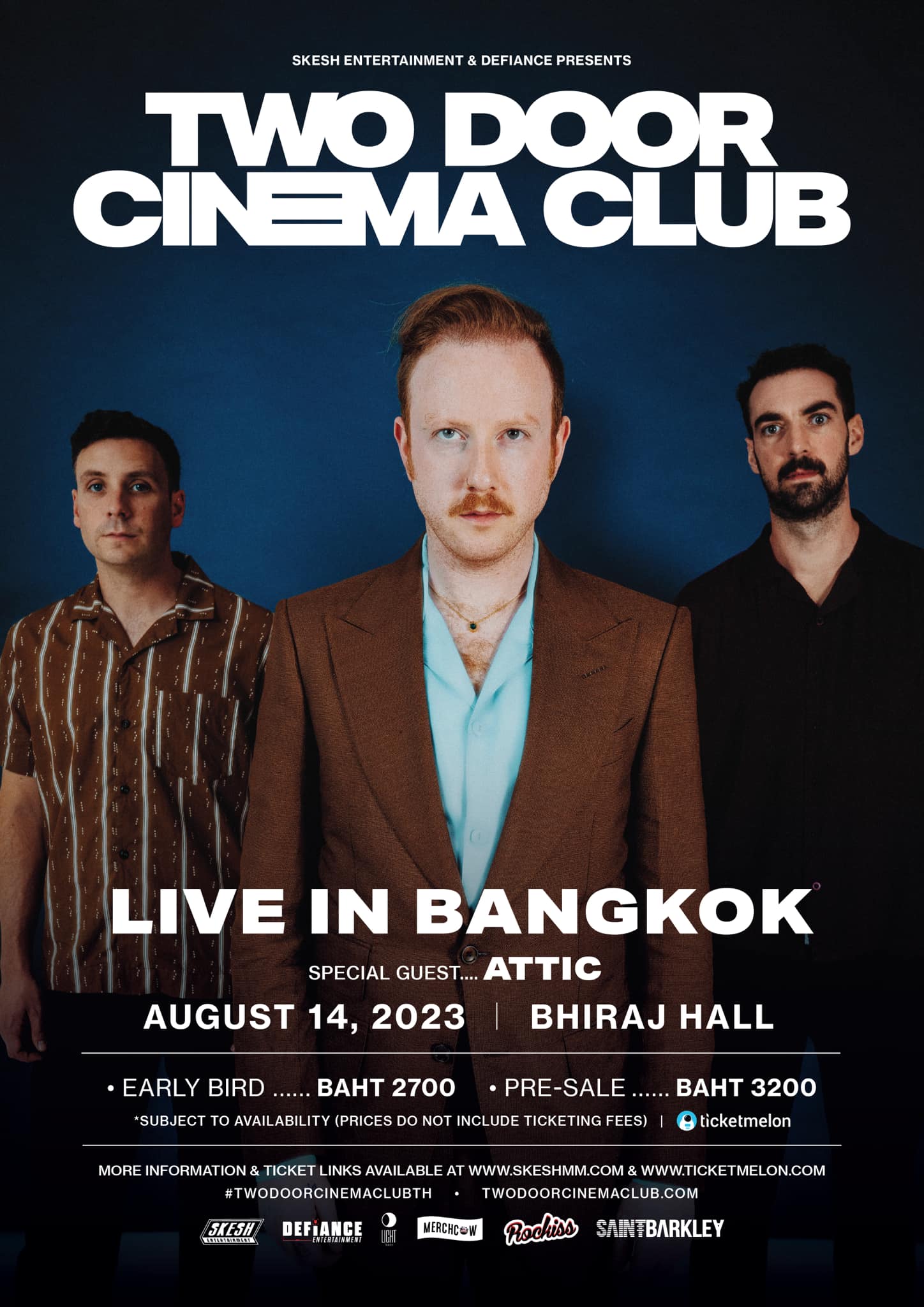 คอนเสิร์ต 2023 : Two Door Cinema Club Live In Bangkok 2023
