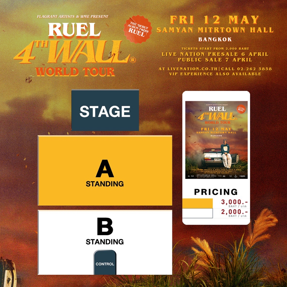 RUEL 4TH WALL WORLD TOUR BANGKOK