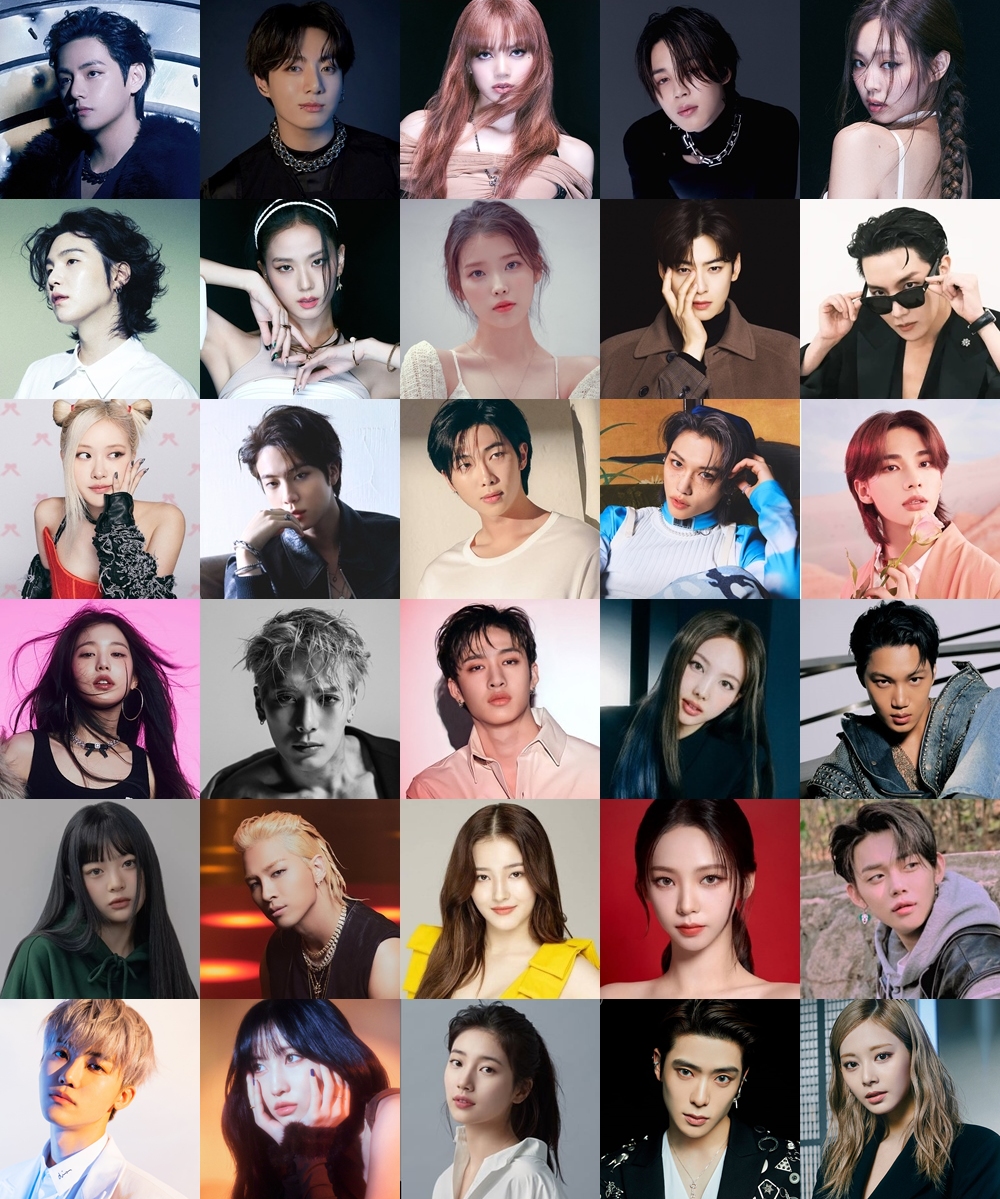 op 30 most-searched K-pop idols on Google worldwide in the first half of 2023