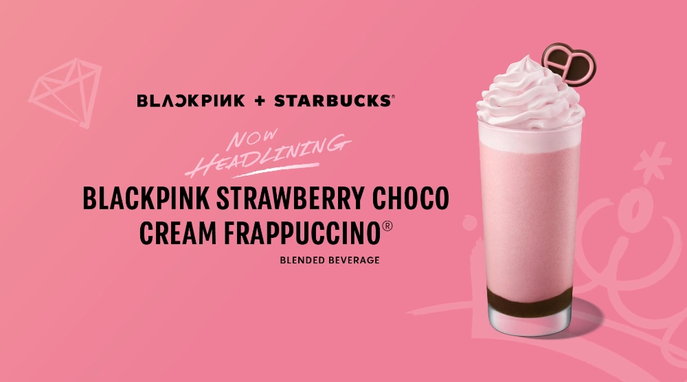 BLACKPINK Strawberry Choco Cream Frappuccino