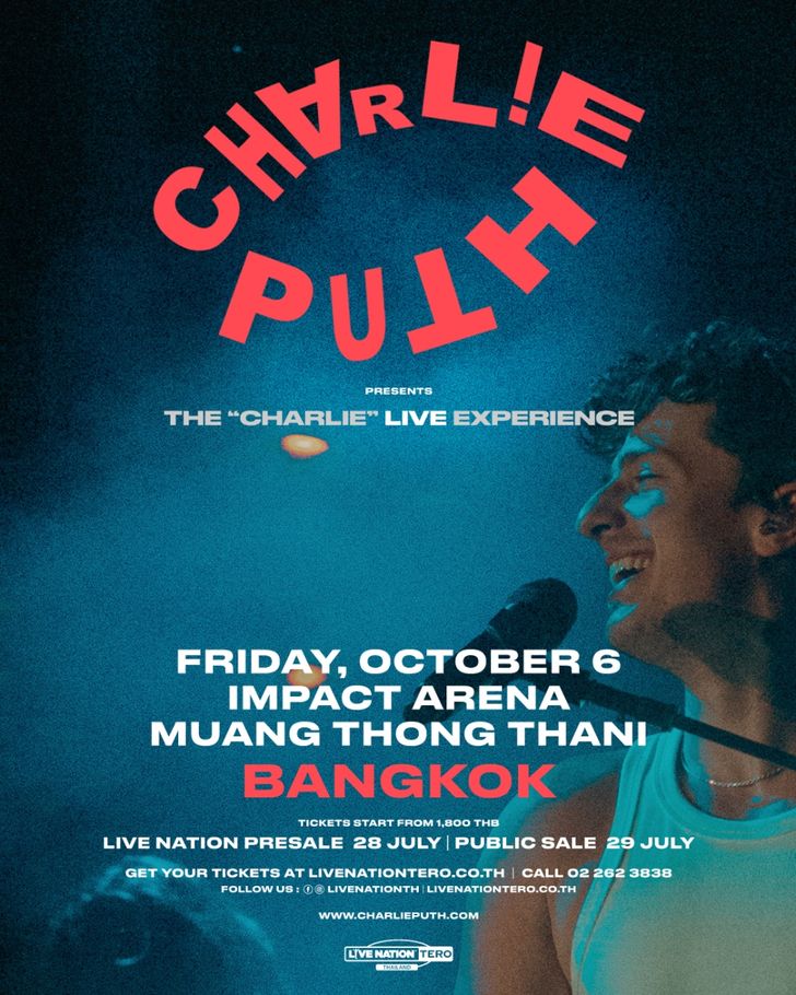 Charlie Puth Presents The “Charlie” Live Experience Bangkok