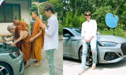 ป๊ายปาย โอริโอ้ ให้พระเจิมรถสปอร์ตหรู ทำ "นุ๊ก" ยินดี แถมโดนส่องทะเบียนอีกรอบ