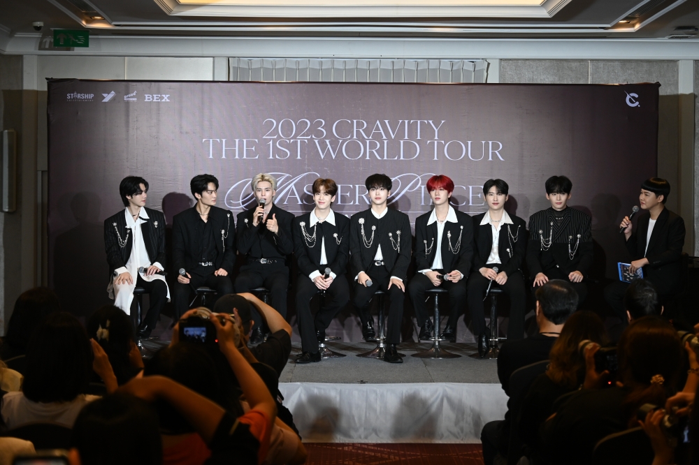 2023 CRAVITY THE 1st WORLD TOUR 'MASTERPIECE' IN BANGKOK Press Conference