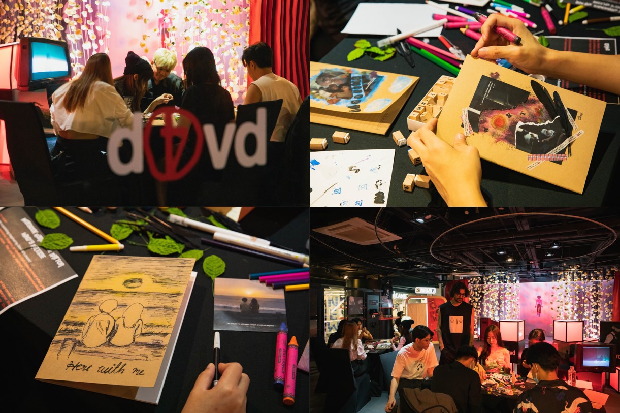 Installation Petals to Thorns inspired by d4vd