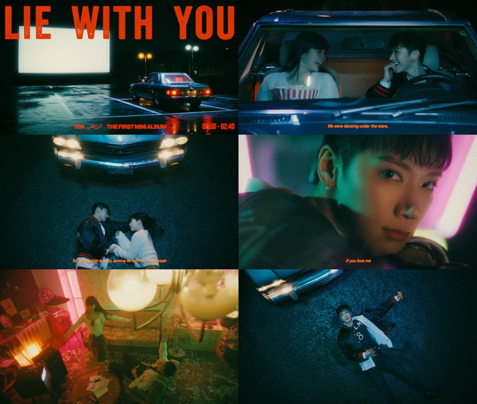 ภาพแคปเจอร์ Track Video เพลง Lie With You เพลงประกอบมินิอัลบั้มแรก TEN ของ TEN วง NCT