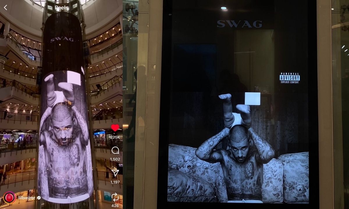 Justin Bieber เห็นแล้ว! SWAG บิลบอร์ดสุดอลังการที่ centralwOrld ต้อนรับการกลับมาอย่างสมศักดิ์ศรี