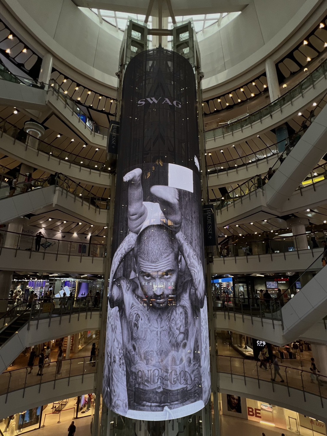 ๋Justin Bieber SWAG billboards at centralwOrld